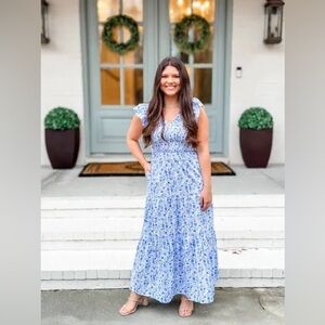 Sugar Lips Klara Smocked Maxi Dress